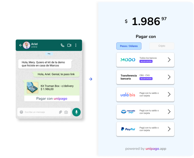 Unipago.app - Recibe pagos nacionales, internacionales y cripto